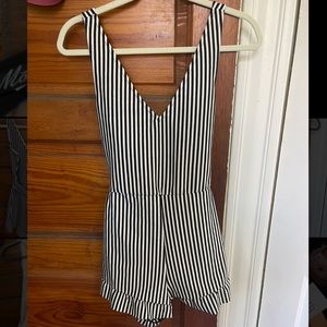 Black and White Romper